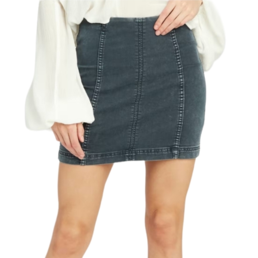 Free People Modern Femme Denim Skirt Size 10